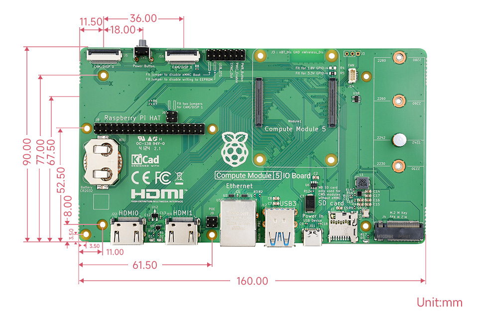 Compute-Module-5-IO-Case-details-size